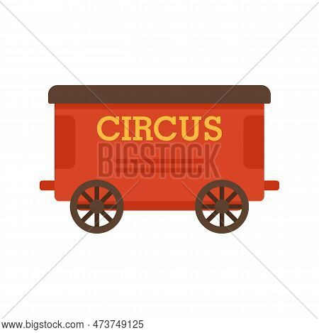 Circurs Carriage Icon. Flat Illustration Of Circurs Carriage Icon Isolated On White Background