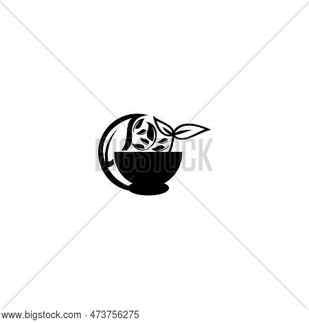 Mortar Icon Logo. Pharmacy Logo Icon. Emblem Design On White Background