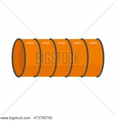 Dog Training Pipe Icon. Flat Illustration Of Dog Training Pipe Icon Isolated On White Background