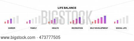 Life Balance Scrollbar Digital Element. Widget For Ability To Adjust Chooses To Prioritize The Deman