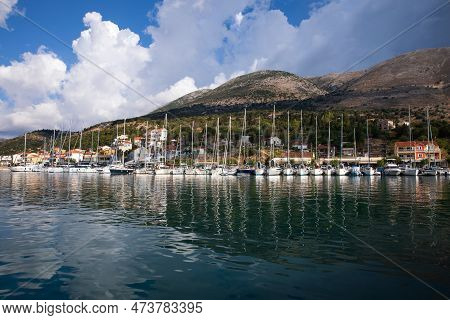 Agia Efimia, Kefalonia Island - August 14, 2022: Picturesque View Of Agia Efimia Marina, Kefalonia, 