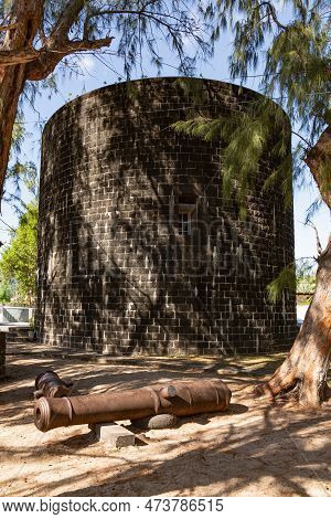 British-built Martello Tower From 1830s Near La Preneuse, Black River District, Mauritius