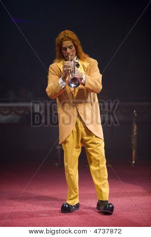 Clown su tromba