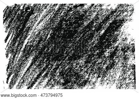 Vector Black Abstract Diagonal Crayon For Background.