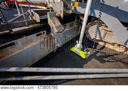 Road Laying Construction Machine With Ultrasonic Grade, Slope, Non-contact Sensor, (multiplex) Sensi