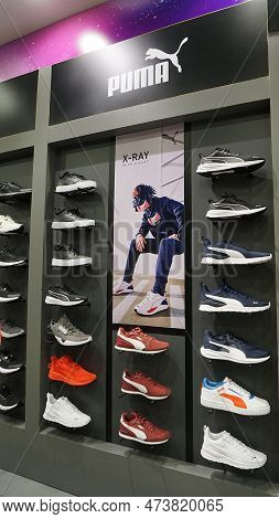 Kiyv, Ukraine - August 30, 2020: Skechers Shoes At The Shop At Shopping Mall.