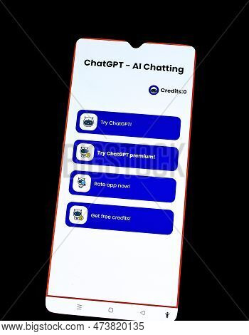 Kyiv, Ukraine - February 5, 2023: Chat Gpt, Chat Bot Assistant. Artificial Intelligence Ai Chat Gpt,