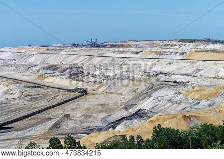 The Giant Hole Of The Largest Lignite Mine In Europe Hambach Near Cologne