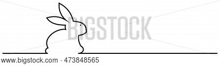 Easter Bunny Sitting Vector In Black. Isolated Background.
Easter Silhouette Symbol Ornament.
Useabl