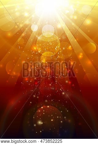 Bright Sunbeam Composition. For Your Own Design.