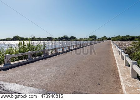 The Manie Conradie Bridge Over The Flooded Northern Channel Of The Orange River At Kononeiland Near 