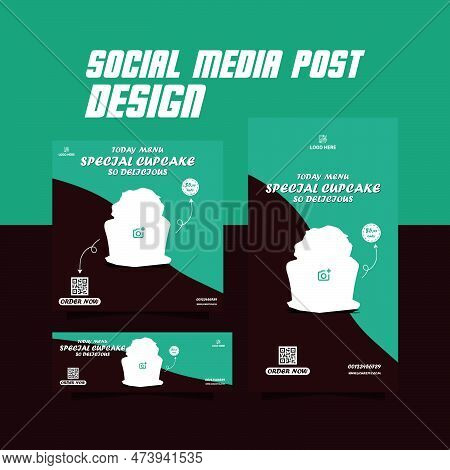 Special Chololate Cup Cake Flyer Template Or Cup Cake Menu Flyer