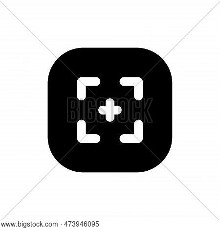 Focus, Target Icon Vector Isolated On Square Background