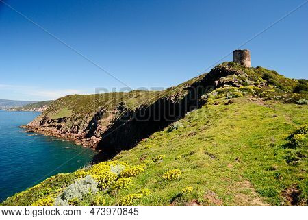 View Of The Foghe Tower, Tresnuraghes, Planargia