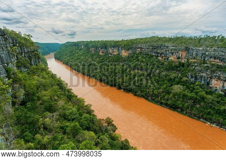 Stunning Landscape Of Madagascar's Tsingy De Bemaraha National Park, With A Breathtaking View Of The