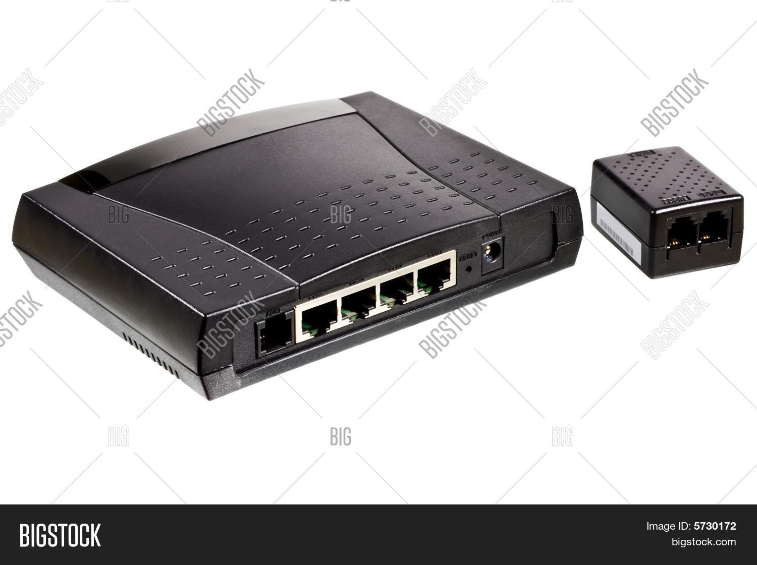 Adsl Router Phone Line Image & Photo (Free Trial) Bigstock