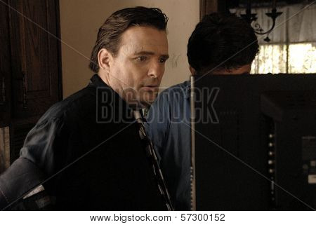 Damian Chapa on the set of the fourth day of shooting 