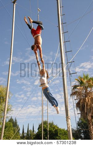 Kerri Kasem  at Kerri Kasem's Birthday party held at the  Flying Gaona Brothers Trapeze School,  Woodland Hills, CA. 07-11-10