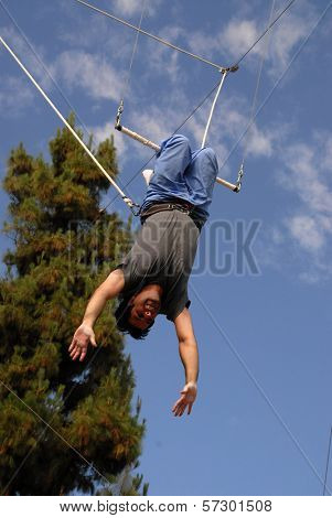 Dr. Jamil Aboulhosn at Kerri Kasem's Birthday party held at the  Flying Gaona Brothers Trapeze School,  Woodland Hills, CA. 07-11-10
