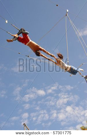 Kerri Kasem at Kerri Kasem's Birthday party held at the  Flying Gaona Brothers Trapeze School,  Woodland Hills, CA. 07-11-10
