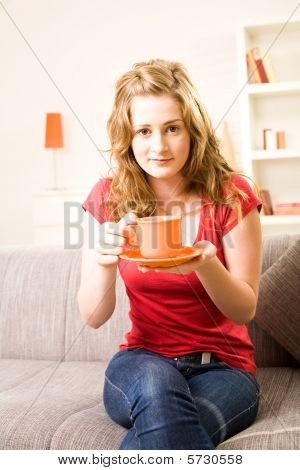 Smukke Blonde Teenager pige