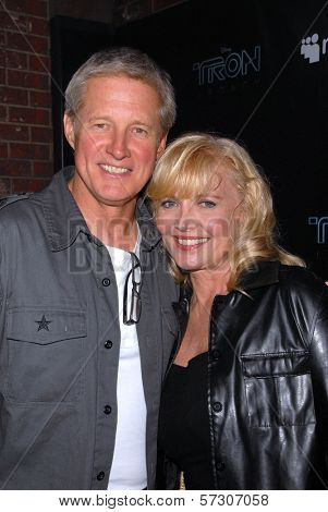 Bruce Boxleitner and Cindy Morgan at the TRON Legacy