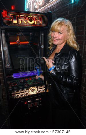 Cindy Morgan at the TRON Legacy