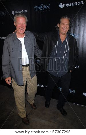 Bruce Boxleitner and Jeff Bridges at the TRON Legacy