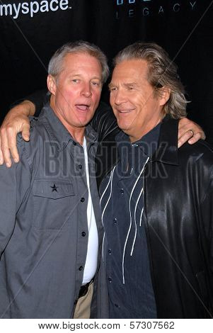 Bruce Boxleitner and Jeff Bridges  at the TRON Legacy