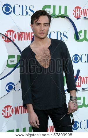Ed Westwick  at the CBS, The CW, Showtime Summer Press Tour Party, Beverly Hilton Hotel, Beverly Hills, CA. 07-28-10