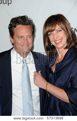 Matthew Perry and Allison Janney at the Disney ABC Television Group Summer 2010 Press Tour, Beverly Hilton Hotel, Beverly Hills, CA. 08-01-10