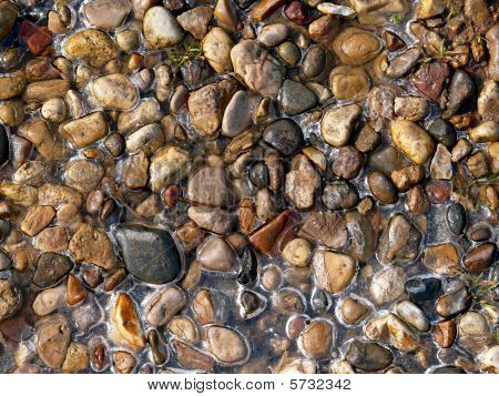 Texture. Gravel. Ice.