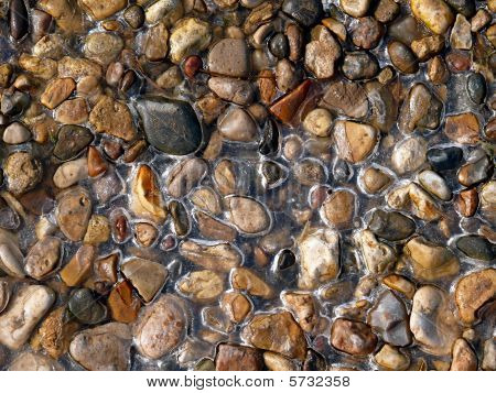 Texture. Gravel. Ice.