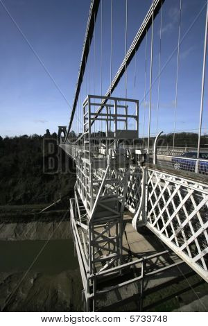 Underhåll spjälsäng på Clifton suspension bridge