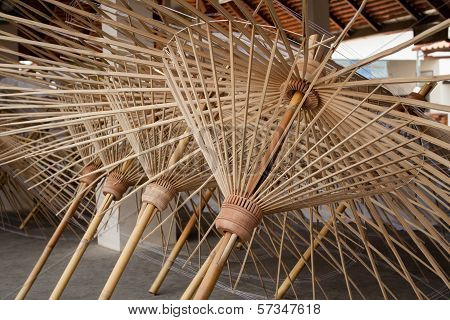 How To Make The Process Umbrella Made ??of Paper / Fabric. Arts And Crafts Of The Village Bo Sang, C