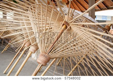 How To Make The Process Umbrella Made ??of Paper / Fabric. Arts And Crafts Of The Village Bo Sang, C