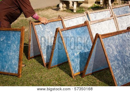 Making Process Made ??mulberry Paper.