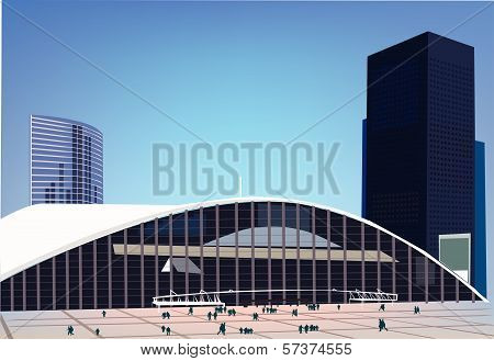 Modern city illustration