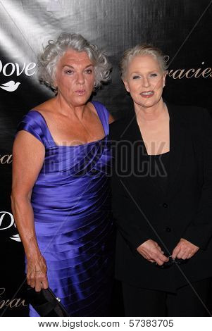Tyne Daly and Sharon Gless  at the 35th Annual Gracie Awards Gala, Beverly Hilton, Beverly Hills, CA. 05-25-10