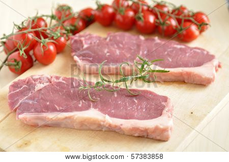 raw rump steak