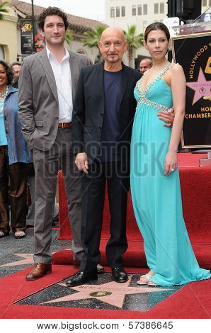 Edmund Kingsley, Sir Ben Kingsley, Daniela Lavender at the induction ceremony for Sir Ben Kingsley into the Hollywood Walk of Fame< Hollywood, CA. 05-27-10
