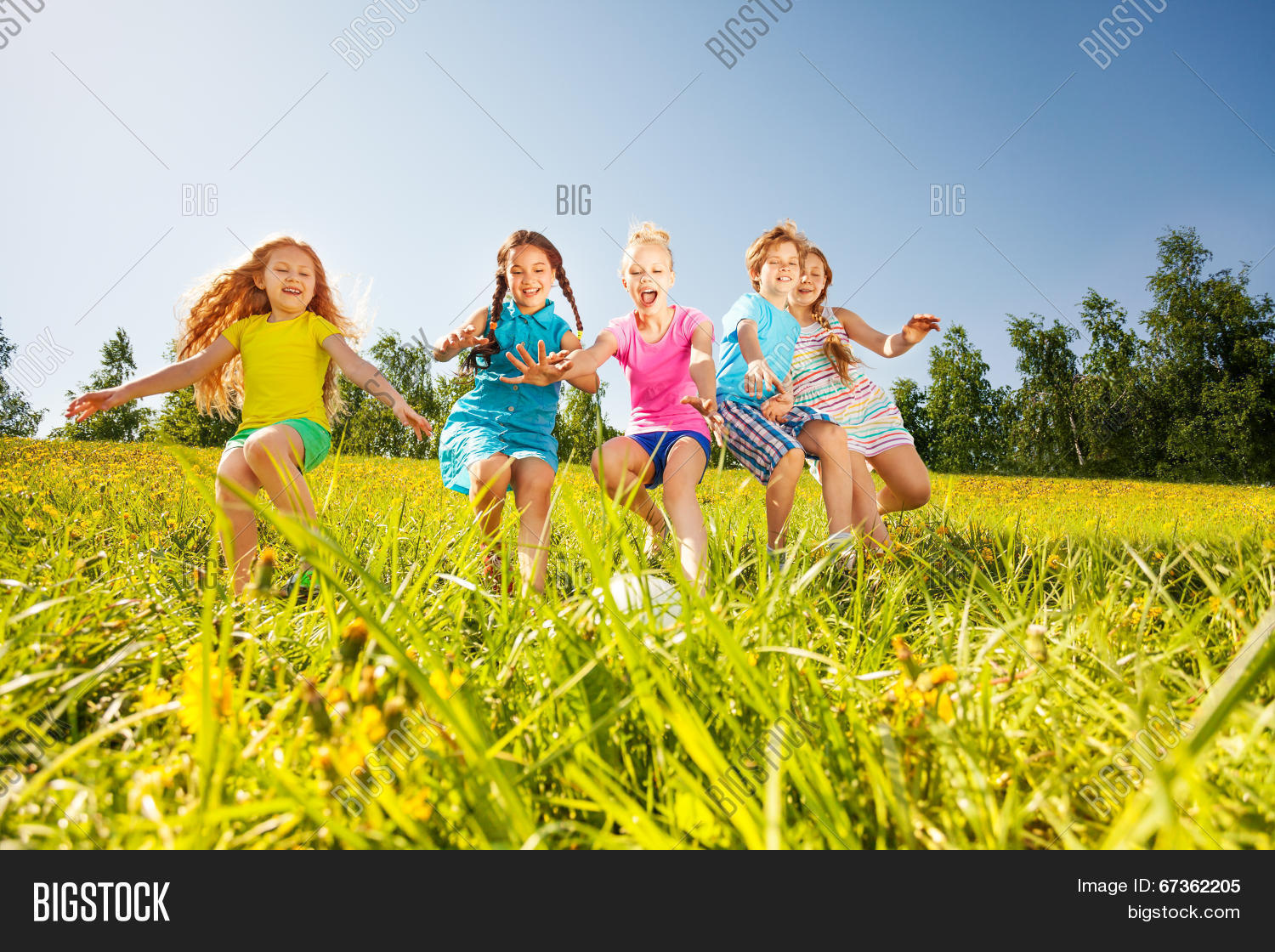 Happy Children Playing Image & Photo (Free Trial) | Bigstock
