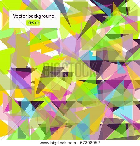 Abstract vector ungles background.