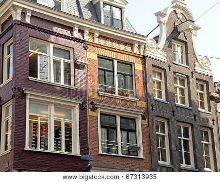 Typical architecture in city Amsterdam