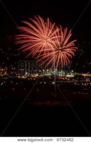 Ohňostroj nad Wenatchee