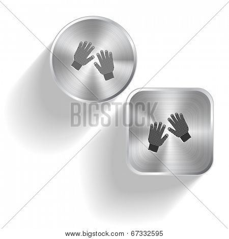 Gauntlets. Raster set steel buttons