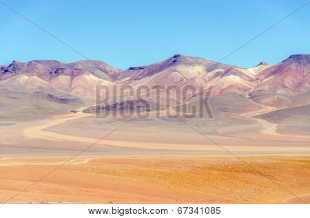 Bolivia, Antiplano, Los Lipez - multicolor mountains