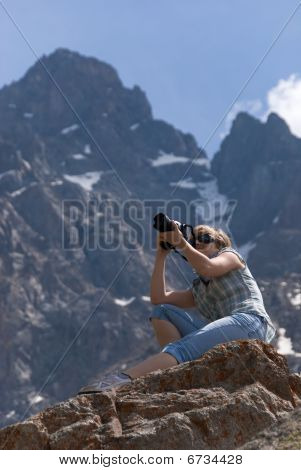 Fotograf v horských