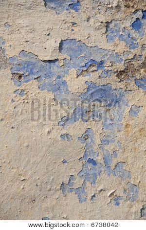 blau Textur der alten historischen Wand.