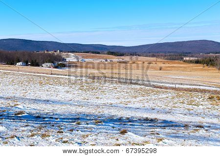 Tranquil countryside landscape in West Virginia.